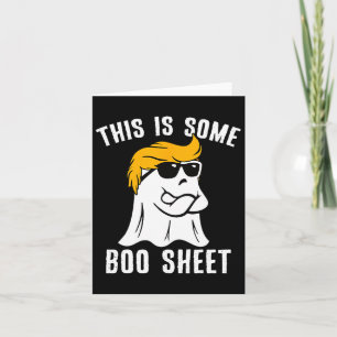Tarjeta Funny Trump Halloween Esta Es Una Hoja De Bote