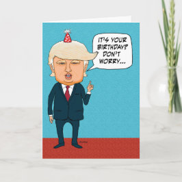 Tarjeta Funny Trump no deportará a viejos cumpleaños