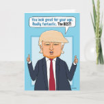 Tarjeta Funny Trump no es noticia falsa Cumpleaños<br><div class="desc">Esta graciosa tarjeta de cumpleaños muestra a Donald Trump diciéndole a la persona que tiene un cumpleaños que se ve fantástica ...  ¡LO MEJOR! ¡Y eso no es NOTICIAS FALSAS!</div>