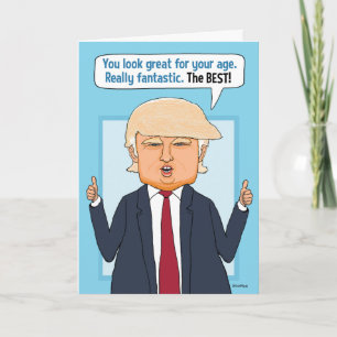 Tarjeta Funny Trump no es noticia falsa Cumpleaños