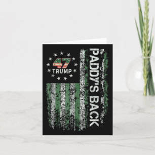 Tarjeta Funny Trump Paddys Back 45 47 St Patricks Day Esta