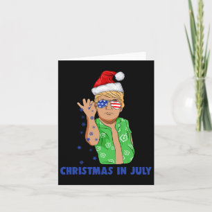 Tarjeta Funny Trump Santa Claus Salt Navidades En Julio Gi