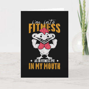 Tarjeta Funny Turkey Food Lover Family Kids Thanksgiving