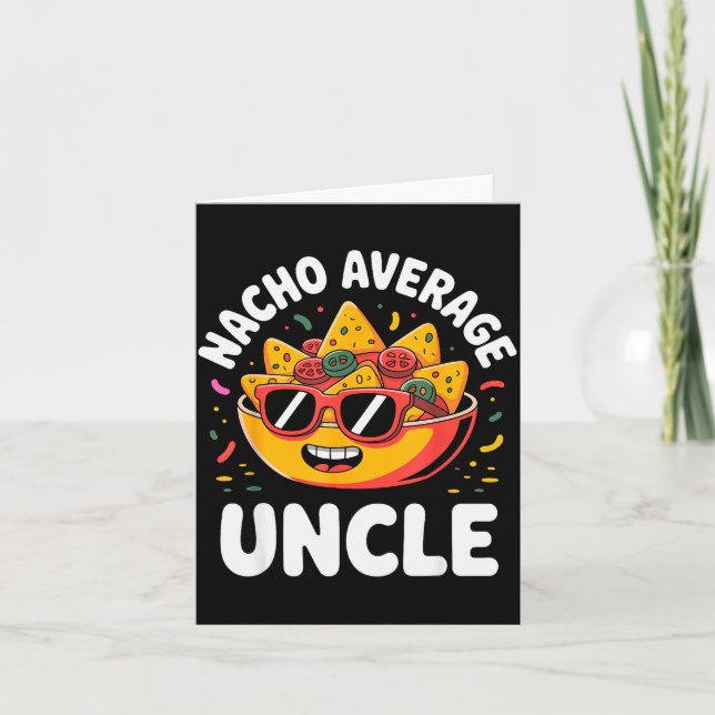 Tarjeta Funny Uncle Design For Uncle Men First Time Uncle  (Anverso)