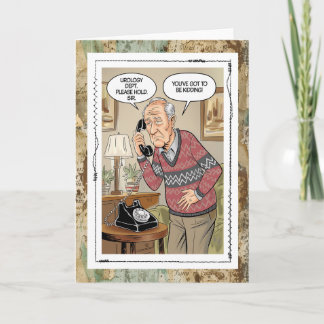 Tarjeta Funny Urology Dept Old Fart Just For Fun Card