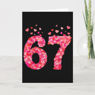 Tarjeta Funny Valentine 6 7 Meme Boy Six Seven Hearts Gen 