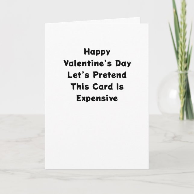 Tarjeta Funny Valentine’s Day Card  (Anverso)