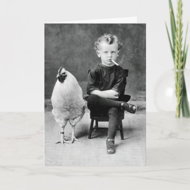 Tarjeta Funny Vintage Birday Card (Anverso)