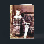 Tarjeta Funny Vintage Birthday Picture Card<br><div class="desc">Graciosa tarjeta de foto de cumpleaños vintage. ¡VI ESTA TARJETA EXTRAÑA E INSTANTÁNEAMENTE PENSÉ EN TI! NO TENGO IDEA DE POR QUÉ,  PERO PENSÉ QUE LO COMPRARÍA EN TU DÍA ESPECIAL!! FELIZ CUMPLEAÑOS!!!</div>