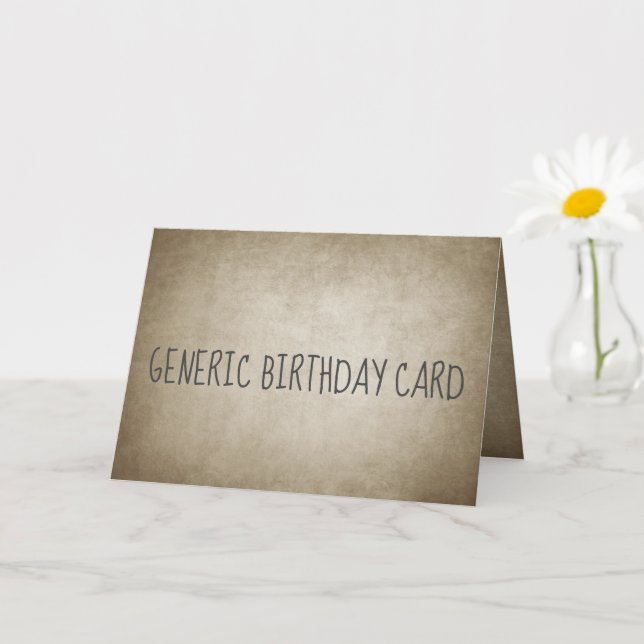 Tarjeta Funny Vintage Paper Generic Birday (Planta pequeña)