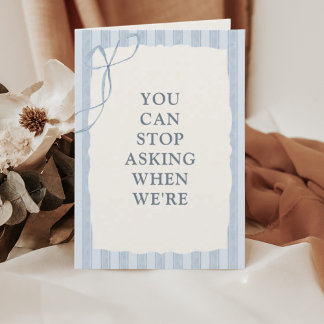 Tarjeta Funny Watercolor Pregnancy Announcement