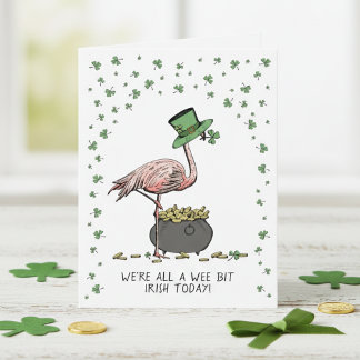 Tarjeta Funny Wee bit Irish St Patrick’s Day Card