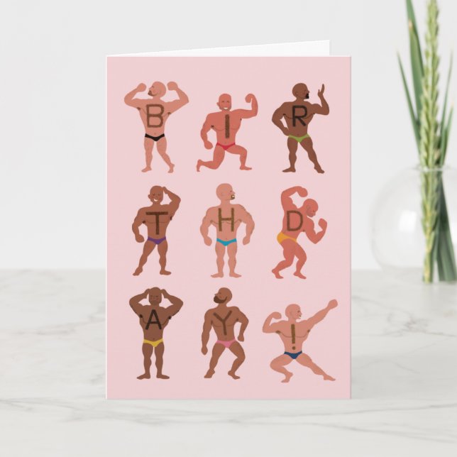 Tarjeta Funny Weird Chest Hair Birthday Grethday Card (Anverso)