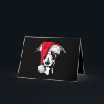 Tarjeta funny whippet santa christmas dog mom gift present<br><div class="desc">funny whippet santa christmas dog mom gift present</div>