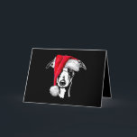 Tarjeta funny whippet santa christmas dog mom gift present<br><div class="desc">funny whippet santa christmas dog mom gift present</div>