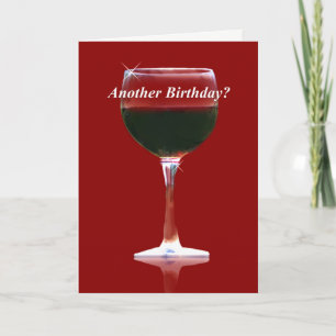 Tarjeta Funny Wine Birthday Card