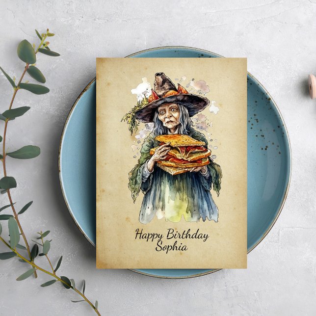 Tarjeta Funny Witch (Subido por el creador)