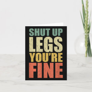 Tarjeta Funny Workout You Fine Gym Leg Day Fitness