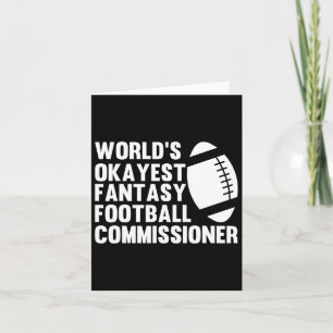 Tarjeta Funny World's Okayest Fantasy Football Commissione