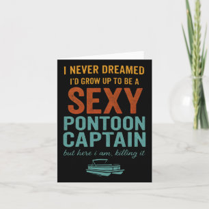 Tarjeta Funny Y Pontoon Captain Tee Funny Lake Boating Gif