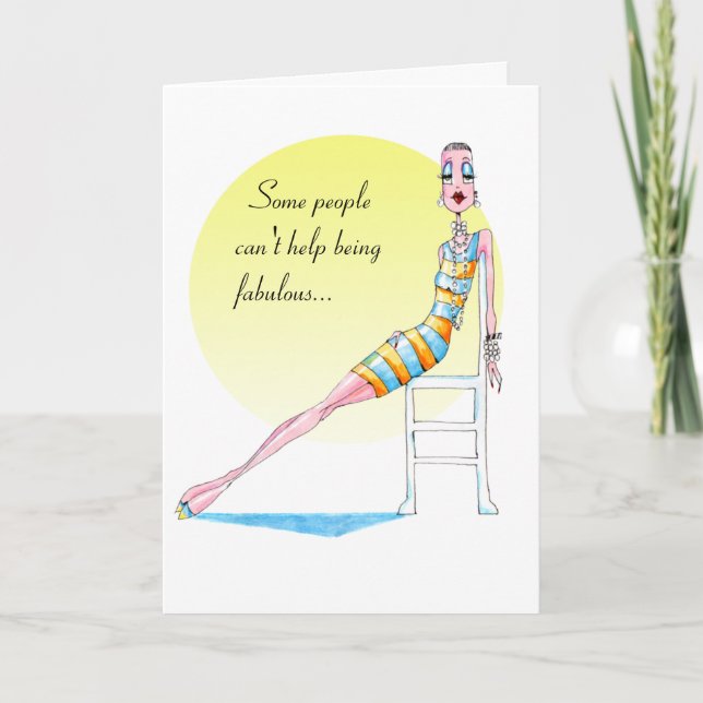 Tarjeta #Funnywomencumpleaños #funnycardsforwoman (Anverso)