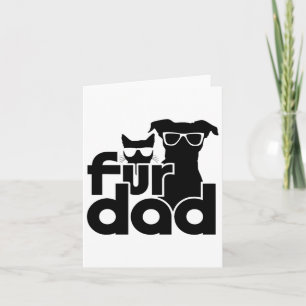 Tarjeta Fur Dad Funny Fathers Day Camisetas Cat And Dog Lo