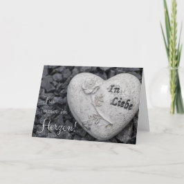 Tarjeta Für immer im Herzen - en Liebe!