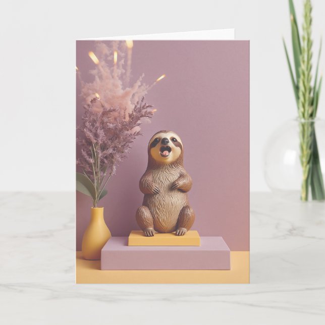 Tarjeta Furry Birthday Friend Forever (Anverso)