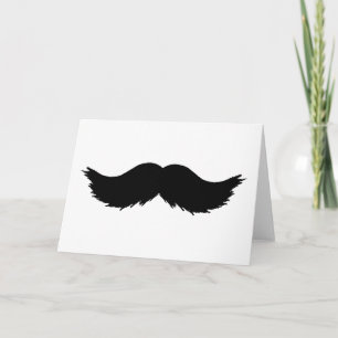 Tarjeta Furry Black Mustache