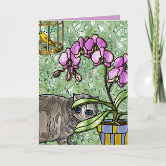 Tarjeta Fuschia, Kitty&Tweet (tarjeta)