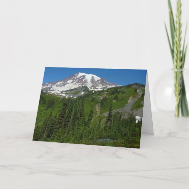 Tarjeta Fusión glacial en Mount Rainier (Anverso)