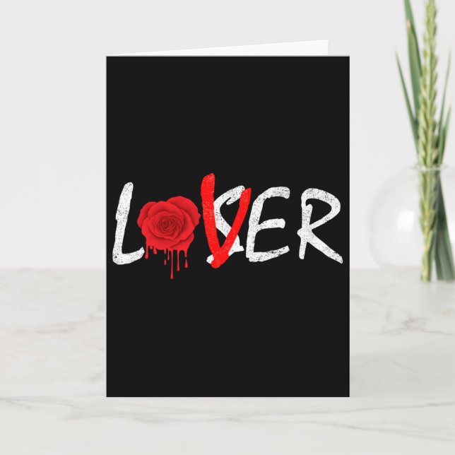Tarjeta Fusión Rosa Un Amante No Un Perdedor  (Anverso)