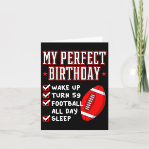 Tarjeta Fútbol 59 Jugador de partido de cumpleaños Coac de
