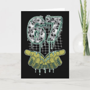 Tarjeta Fútbol 67 Seis Siete Divertido Gen Alpha Meme _2 