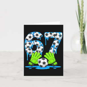 Tarjeta Fútbol 67 Seis Siete Gen Alpha Meme Goteo 67 Helad