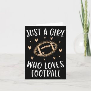 Tarjeta Fútbol Agradable Para Chicas Sólo Un Chica Al Que 