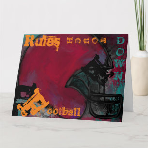TARJETA FÚTBOL AMERICANO