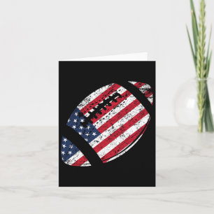 Tarjeta Fútbol Americano 4 de julio Bandera Estadounidense