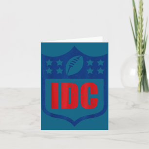 Tarjeta Fútbol americano de Idc divertido no me importa fú