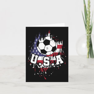 Tarjeta Fútbol Americano Soccer Estados Unidos Usa Futbol 