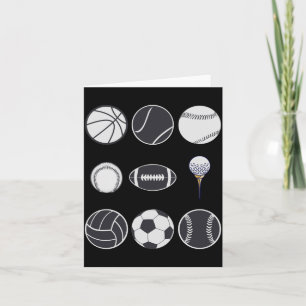 Tarjeta Fútbol béisbol fútbol voleibol baloncesto