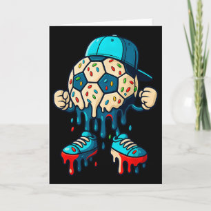 Tarjeta Fútbol Byll Drip Helado Personaje Hombres Mujeres