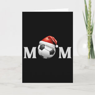 Tarjeta Fútbol Byll Navidad Mamá Fan Padre Entrenador Juga