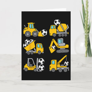 Tarjeta Fútbol Byll Niños Footbyll Camiones De Construcció