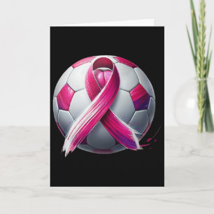 Tarjeta Fútbol contra el cáncer de mama Byll cinta rosa Ki
