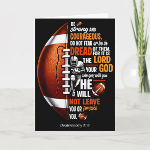 Tarjeta Fútbol Cristiano Deuteronomio 31 6 Biblia Cristian