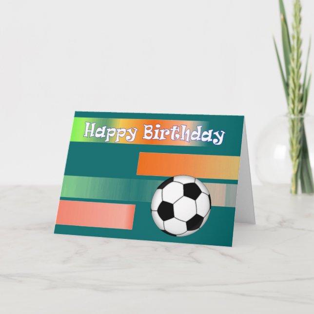 Tarjeta Fútbol cumpleaños (Anverso)