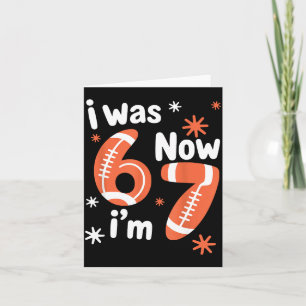 Tarjeta Fútbol cumpleaños divertido 7 6 7 años era 6 7