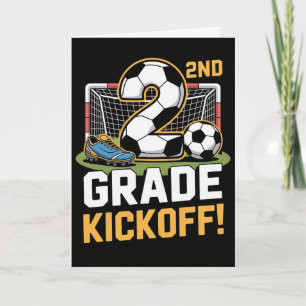 Tarjeta Fútbol de 2do Grado Kickoff De Vuelta Al Colegio N