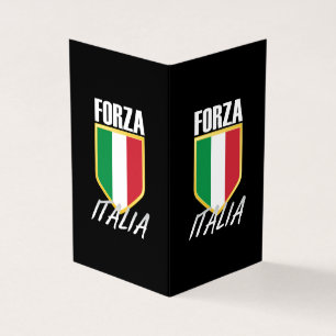 Tarjeta Fútbol de Bandera Italiana Forza Italia